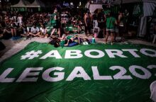 Διαδήλωτες υπέρ των αμβλώσεων στην Αργεντινη 