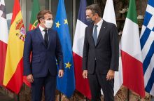 ΣΥΝΑΝΤΗΣΗ ΤΟΥ ΠΡΩΘΥΠΟΥΡΓΟΥ ΚΥΡΙΑΚΟΥ ΜΗΤΣΟΤΑΚΗ ΜΕ ΤΟΝ ΓΑΛΛΟ ΠΡΟΕΔΡΟ ΕΜΑΝΟΥΕΛ ΜΑΚΡΟΝ