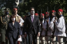 Συνάντηση της Προέδρου της Δημοκρατίας, Κατερίνας Σακελλαροπούλου, με τον Πρόεδρο της Δημοκρατίας της Βόρειας Μακεδονίας, Stevo Pendarovski