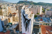 Η τοιχογραφία του ΙΝΟ στη Βαρβάκειο. 