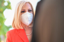 Φώφη Γεννηματά (ΦΩΤΟ ΑΡΧΕΙΟΥ) - Με ειλεό στον «Ευαγγελισμό» η πρόεδρος του ΚΙΝΑΛ