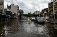 Κακοκαιρία «Μπάλλος»: Πλημμύρα στη Γέφυρα της Χαμοστέρνας