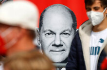 Αφίσα με τον Όλαφ Σολτς στη Γερμανία - Ανακοινώθηκε η προκαταρκτική συμφωνία για τον σχηματισμό κυβέρνησης