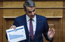 Ο πρωθυπουργός Κυριάκος Μητσοτάκης παρουσιάζει στοιχεία για την πανδημία κορωνοϊού και τους θανάτους στην Ελλάδα, απαντώντας σε επίκαιρη ερώτηση του Αλέξη Τσίπρα στη Βουλή