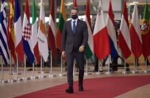 Ο πρωθυπουργός της Ελλάδας, Κυριάκος Μητσοτάκης, στις Βρυξέλλες