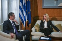 Ο Κυριάκος Μητσοτάκης και η Φώφη Γεννηματά