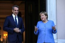 ΣΥΝΑΝΤΗΣΗ ΤΟΥ ΠΡΩΘΥΠΟΥΡΓΟΥ ΚΥΡ. ΜΗΤΣΟΤΑΚΗ ΜΕ ΤΗΝ ΚΑΓΚΕΛΑΡΙΟ ΤΗΣ ΓΕΡΜΑΝΙΑΣ Α. ΜΕΡΚΕΛ (ΤΑΤΙΑΝΑ ΜΠΟΛΑΡΗ/EUROKINISSI)