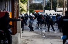 Αστυνομικοί στην περιοχή των Μεγάρων