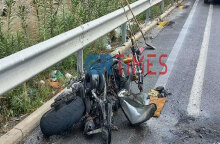 Νεκρός ο μοτοσικλετιστής στη Θεσσαλονίκη, η μηχανή του οποίου συγκρούστηκε με φορτηγό (ΦΩΤΟ ΑΡΧΕΙΟΥ)