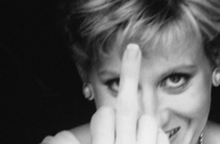 Alison Jackson, "Diana gives the finger"