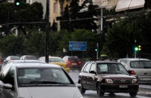 Η κίνηση στους δρόμους της Αθήνας