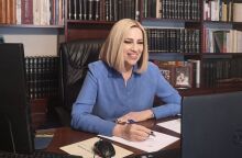 Η Φώφη Γεννηματά ως Πρόεδρος του ΚΙΝΑΛ  σε τηλεδιάσκεψη