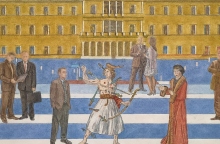 Έργο του Γιώργου Αυγέρου στην έκθεση "Το '21 των φίλων" στην γκαλερί Alma