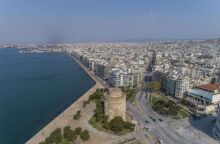 Πανοραμική εικόνα από τη Θεσσαλονίκη 