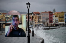 Σε καραντίνα στα Χανιά ο Κώστας Αγγελάκης (ένθετη), ο πρώτος ασθενής με τη μετάλλαξη Όμικρον στην Ελλάδα