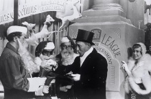 Dean Martin, Sammy Davis Jr, Bing Crosby, Frank Sinatra, Barbara Rush, σε πλατό για χριστουγεννιάτικο show, 1964