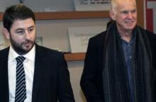 Ο Γιώργος Παπανδρέου και ο Νίκος Ανδρουλάκης