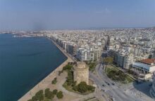 Πανοραμική εικόνα από τη Θεσσαλονίκη 