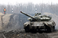 Άρμα μάχης των φιλορώσων στο Ντόνμπας της Ουκρανίας