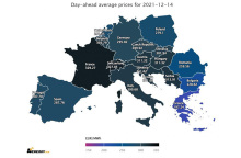 Ευρωπαϊκός χάρτης για τις τιμές της κιλοβατώρας
