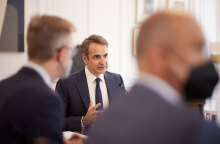 Ο πρωθυπουργός Κυριάκος Μητσοτάκης στο Υπουργικό Συμβούλιο