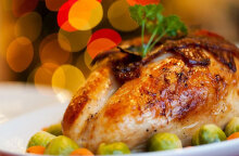 Ψητή γαλοπούλα στο χριστουγεννιάτικο τραπέζι