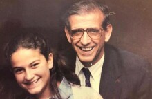 Η Νίκη Κεραμέως με τον πατέρα της