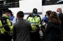 Κορωνοϊός - Αστυνομικοί έλεγχοι στον Σταθμό Υπεραστικών Λεωφορείων στον Κηφισό