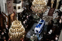 Εξόδιος ακολουθία του πρωην Προέδρου της ΔΗμοκρατίας Κάρολου Παπούλια