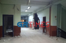 ΑΠΘ - «Στέκι στο Βιολογικό»: Εικόνες από τις ζημιές στο κτίριο