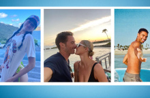 Έξι celebrities που γιόρτασαν την Πρωτοχρονιά δίπλα στη θάλασσα και στην άμμο και κάτω από καλοκαιρινές συνθήκες.