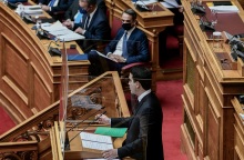 ΟΜΙΛΙΕΣ ΤΩΝ ΠΟΛΙΤΙΚΩΝ ΑΡΧΗΓΩΝ ΣΤΗΝ ΟΛΟΜΕΛΕΙΑ ΤΗΣ ΒΟΥΛΗΣ ΚΑΤΑ ΤΗΝ ΤΕΛΕΥΤΑΙΑ ΗΜΕΡΑ ΣΥΖΗΤΗΣΗΣ ΓΙΑ ΤΗΝ ΚΥΡΩΣΗ ΚΑΙ ΨΗΦΙΣΗ ΤΟΥ ΚΡΑΤΙΚΟΥ ΠΡΟΫΠΟΛΟΓΙΣΜΟΥ ΓΙΑ ΤΟ 2022(ΤΑΤΙΑΝΑ ΜΠΟΛΑΡΗ / EUROKINISSI)