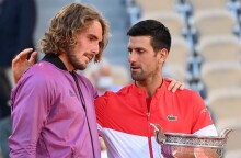 Ο Στέφανος Τσιτσιπάς και ο Νόβακ Τζόκοβιτς