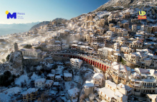 Κακοκαιρία «Ελπίς»: Οι πρώτες εικόνες από ψηλά