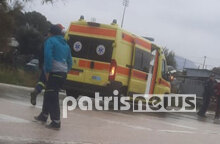 Ασθενοφόρο για το τροχαίο στην Πατρών-Πύργου με θύμα μια 17χρονη