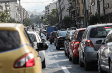 Κίνηση στους δρόμους της Αθήνας