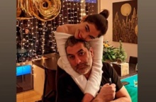 Η Μελίνα Νικολαΐδη με τον ηθοποιό, Βασίλη Μπισμπίκη