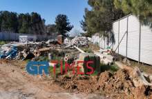 Το σημείο όπου βρέθηκε νεκρό το νεογέννητο μωρό στη Θεσσαλονίκη 