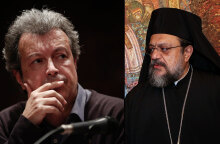 Πέτρος Τατσόπουλος και μητροπολίτης Μεσσηνίας Χρυσόστομος