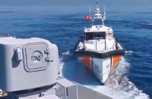 Τουρκική ακταιωρός παρενοχλεί ελληνικά σκάφη στο Αιγαίο