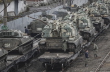 Οχήματα του στρατού στην Ουκρανία