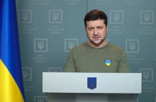 Ο πρόεδρος της Ουκρανίας, Βολοντίμιρ Ζελένσκι, σε διάγγελμα προς τον ουκρανικό λαό