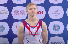 Ο Ρώσος αθλητής της ενόργανης γυμναστικής Ivan Kuliak με το σύμβολο «Ζ»