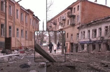 Καταστροφές στο Χάρκοβο μετά τον ρωσικό βομβαρδισμό