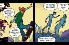 Ι, the People: Σελίδα από το κόμικ των Τάκη Παππά και Αλέκου Παπαδάτου