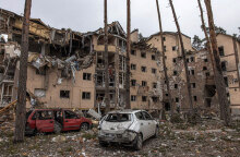 Καταστροφές από ρωσικό βομβαρδισμό στην Ουκρανία