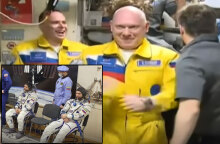 Άλλαξαν στολές οι Ρώσοι κοσμοναύτες που εμφανίστηκαν στον Διεθνή Διαστημικό Σταθμό με τα χρώματα της ουκρανικής σημαίας