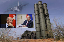 S-400 και F-35 (κεντρική) | Ερντογάν και Πούτιν (ένθετες)
