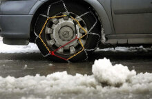 Αντιολισθητικές αλυσίδες στα χιόνια