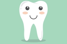 Εικονογράφηση δοντιού που χαμογελάει